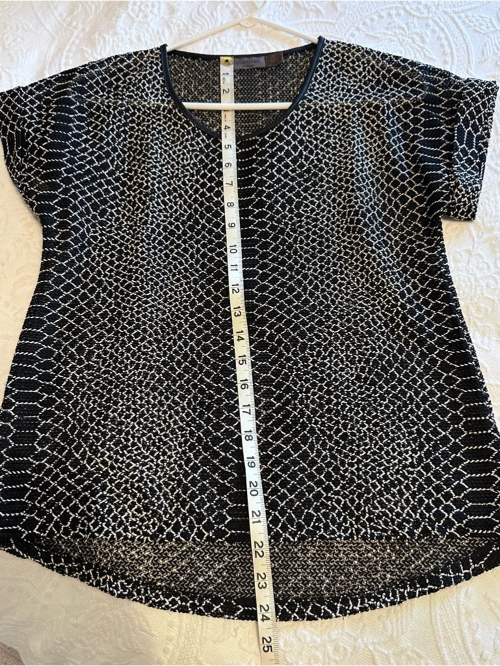 Cortefiel Semi Sheer Blouse Size Small 4 - Picture 6 of 6
